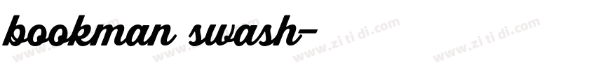 bookman swash字体转换